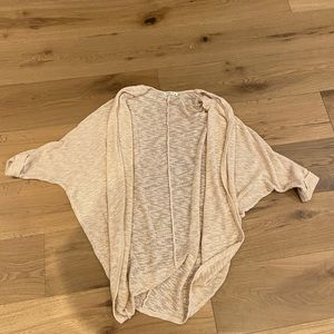 Beige long cardigan. One size